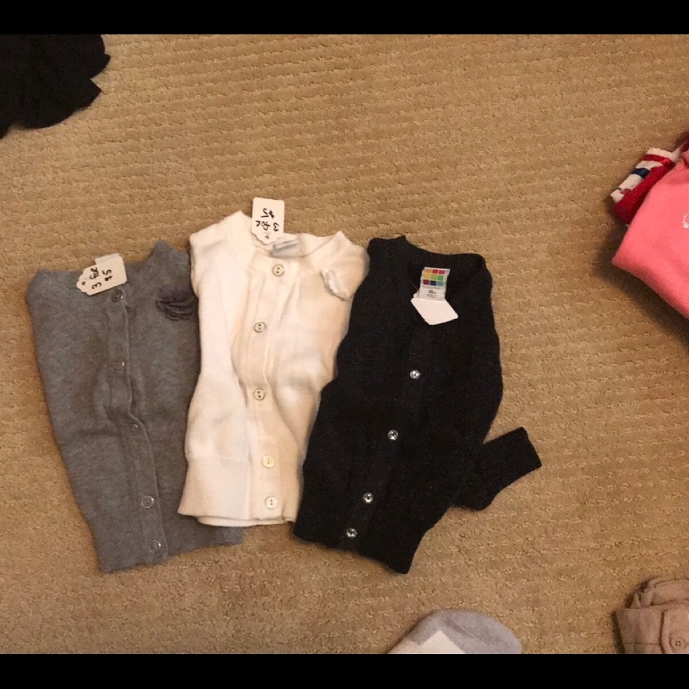 3 button up sweaters